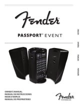 Fender Passport Event Manual do proprietário