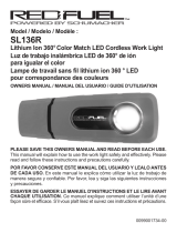 Schumacher SL136R 360˚ Color Match LED Cordless Work Light Manual do proprietário