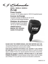 Schumacher PI-140 140 Watt Analog Power Converter Manual do proprietário