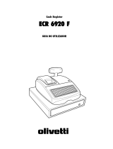 Olivetti ECR 6920 F Manual do proprietário