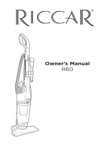 Riccar R60 Broom Vacuum Manual do usuário