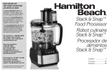 Hamilton Beach Stack and Snap Food Processor Guia de usuario