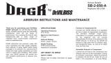 DeVilbiss DAGR® Siphon Airbrush Manual do usuário
