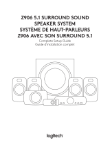 Logitech Speaker System Z906 Guia de instalação