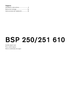 Gaggenau BSP 251 610 Guia de instalação