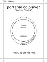 Denver DM-24 DISCMAN Manual do usuário