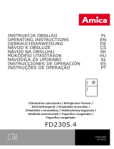 Amica FD2305.4 Kühl-gefrierkombination Manual do usuário