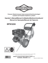 Simplicity OPERATOR'S MANUAL 3200@4.0 BRIGGS & STRATTON PRESSURE WASHER MODEL 020380-02 Manual do usuário
