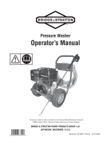 Simplicity OPERATOR'S MANUAL BRIGGS & STRATTON 3200@4.0 PRESSURE WASHER MODEL- 020380-0 Manual do usuário