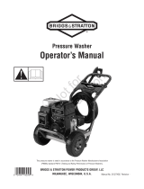 Simplicity OPERATOR'S MANUAL BRIGGS & STRATTON 3200@3.0 PRESSURE WASHER MODEL- 020478-0 Manual do usuário