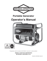 Simplicity PORTABLE GENERATOR, BRIGGS & STRATTON 1500 WATT MODEL 030669-00 Manual do usuário