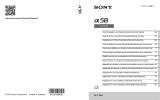 Sony Alpha SLT-A58 Kit 18-55 55-200 Black Manual do usuário