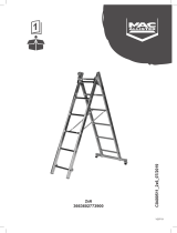 Mac Allister Échelle d'escalier multiposition 2 x 11 marches - 3,3 m Manual do usuário