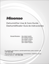Hisense Dehumidifier Guia de usuario
