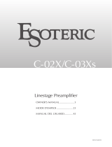 Esoteric C-02X Manual do proprietário