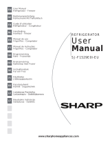 Sharp F1529E0I 2 DRAWER FFREEZER Manual do usuário
