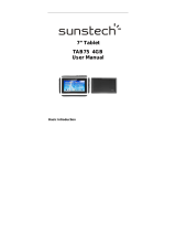 Sunstech Tab 75 4GB Manual do proprietário