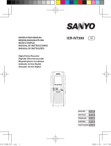 Sanyo ICR-NT300 Manual do usuário