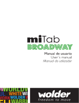 Wolder miTab Broadway Manual do usuário