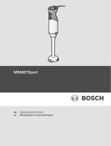 Bosch MSM67SPORT/01 Manual do usuário