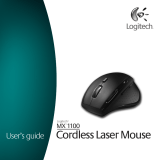 Logitech 910-000718 - MX 1100 Cordless Laser Mouse Manual do usuário