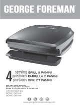 George Foreman GR340 Serie Manual do usuário