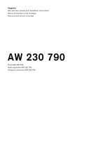 Gaggenau AW 230 790 Guia de instalação