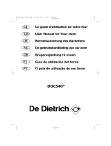 De Dietrich DOC540BE1 Manual do proprietário