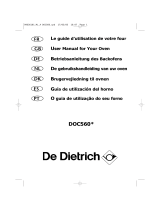 De Dietrich DOC560XE1 Manual do proprietário
