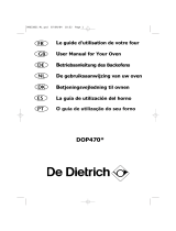 De Dietrich DOP470WE1 Manual do proprietário