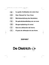 De Dietrich DOP490XE1 Manual do proprietário