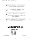 De Dietrich DTV418XE1 Manual do proprietário