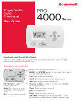 Honeywell PRO 4000 Series Manual do usuário