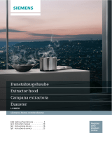 Siemens Slimline cooker hood Manual do usuário