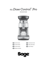Sage SCG600 - the Dose Control Pro Manual do proprietário