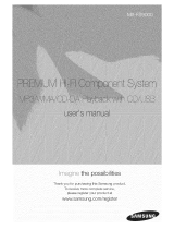 Samsung MX-FS9000 Manual do usuário