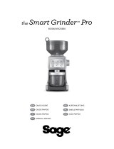 Sage SCG820 - the Smart Grinder Pro Manual do proprietário