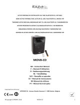 Ibiza Sound MOV8-CD Manual do proprietário