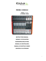 Ibiza TABLE DE MIXAGE MUSIQUE 8 CANAUX USB & BLUETOOTH (MX802) Manual do proprietário