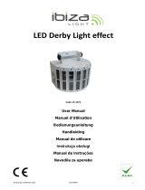 Ibiza Light & Sound EFFET DE LUMIERE LED DERBY A 8 CANAUX DMX (LED-DERBY) Manual do proprietário