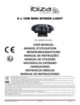 Ibiza Light & Sound MINI SPIDER Manual do usuário