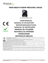 Ibiza Light & Sound LMH350RGBW-MINI Manual do proprietário