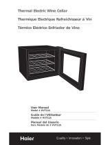 Haier HVT12AVS - Wine Cellar With VCM Door Manual do usuário