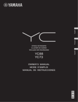 Yamaha YC73 73-Key Stage Keyboard Manual do proprietário