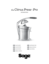 Sage Citrus Press SCP800BAL4EE Manual do proprietário