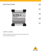 Behringer Professional Battery/Phantom Powered DI-Box Guia rápido