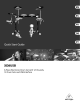 Behringer XD8USB E-Drum Set Manual do usuário