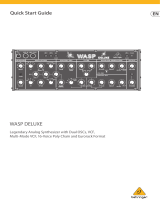 Behringer WASP DELUXE Legendary Analog Synthesizer Guia rápido