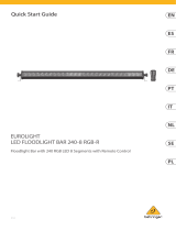 Behringer LED FLOODLIGHT BAR 240-8 RGB-R Guia rápido