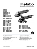 Metabo W 9-125 (600376010) Manual do usuário